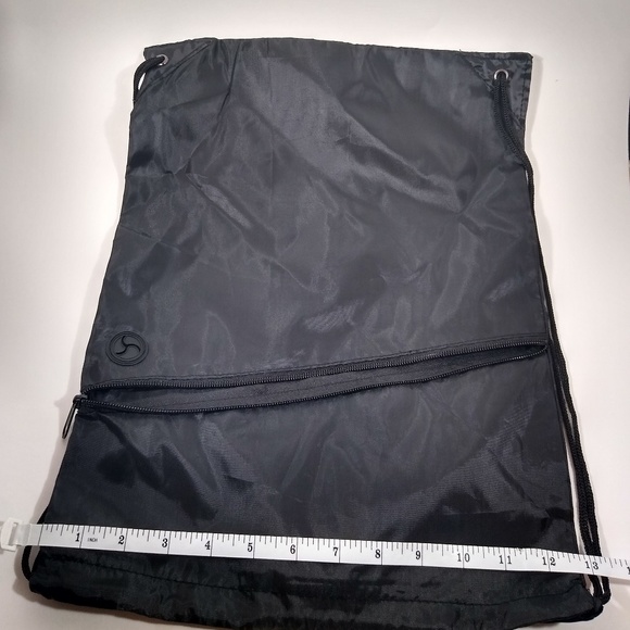 2 Bag Drawstring Blacks Outer Pocket Unisex - Picture 2 of 7